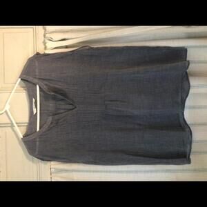 Trina Turk Chambray Sleeveless Silk blend Tunic XL